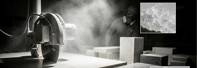 A man uses a concrete cutting machine, demonstrating skill as he slices through a thick concrete surface.